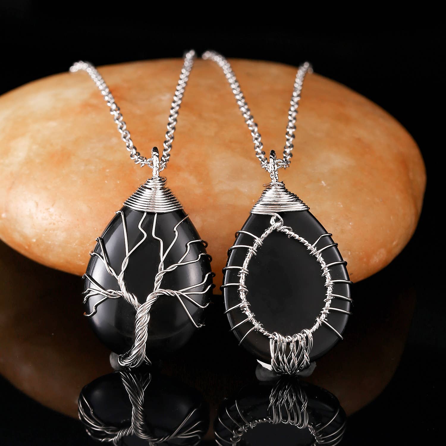 Tree of Life Wire Wrapped Necklace - Assortment 12 Pcs - HER Home Design Boutique